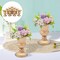 10PCS Tall Art Iron Trumpet Vase for Wedding Party Decoration Golden
